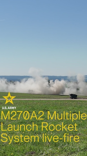 41st FAB Soldiers conduct M270A2 live-fire on Grafenwoehr Training Area