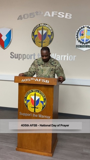 405th AFSB joins Army and Nation in recognition of National Day of Prayer