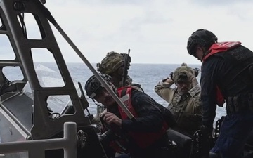 U.S. Coast Guard Cutter Kimball interdicts drug smuggling vessel in Eastern Pacific Ocean