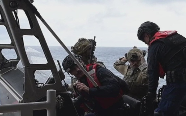 U.S. Coast Guard Cutter Kimball interdicts drug smuggling vessel in Eastern Pacific Ocean