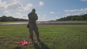 B-Roll: U.S. service members receive an air delivery