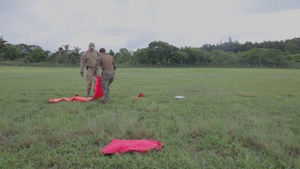 B-Roll: U.S. service members receive an air delivery