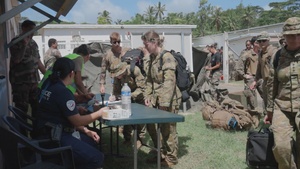 B-Roll: CDS service members arrive and depart from Wallis Island