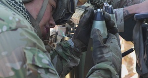 B-Roll: 173rd Airborne fires M119 Howitzer during African Lion 2025 in Tunisia