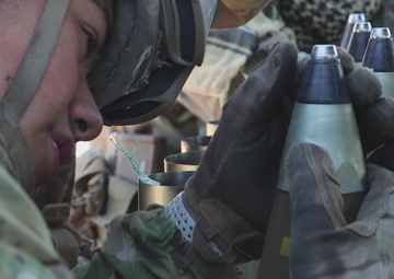 B-Roll: 173rd Airborne fires M119 Howitzer during African Lion 2025 in Tunisia
