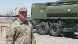 Interview: U.S. Army Corporal Joel Munson discusses water purification process during African Lion 2025