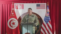 U.S. Army Lt. Gen. John W. Brennan, deputy commanding general of U.S. Africa Command, summarizes accomplishments during African Lion 2025