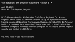 4th Battalion, 6th Infantry Regiment Platoon STX Preparation