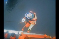 U.S. Coast Guard Norwegian Bliss hoist