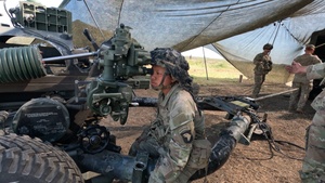 U.S. Soldiers conduct Table V Certification on the M119A3 Howlitzer in Romania