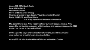#Army250 Soldier Spotlight_MAJ Sarah Doyle, U.S. Army Japan Army Reserve Affairs Office