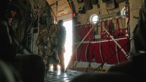B-Roll: Tunisian special forces conduct airborne operations at African Lion 2025
