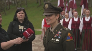 A-Roll; Task Force Iron celebrates Day of the Restoration of Latvian Independence with NATO Allies