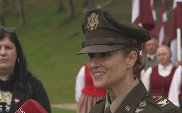 A-Roll; Task Force Iron celebrates Day of the Restoration of Latvian Independence with NATO Allies