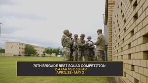 75th Field Artillery Brigade Best Squad