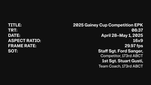 2025 Gainey Cup EPK