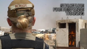 386th ECES conducts fire response drill