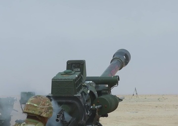 U.S. Army Soldiers, part of the Coalition to defeat ISIS, conduct a live-fire exercise with an M119A3 Howitzer in the U.S. Central Command area of responsibility.