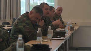 Military medics participate in medical training at LRMC simulation center