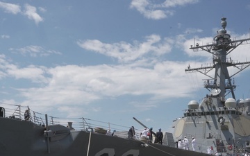 USS Forrest Sherman departs for deployment