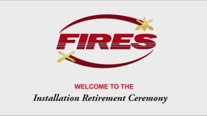 Installation Retirement Ceremony 18 November 2022