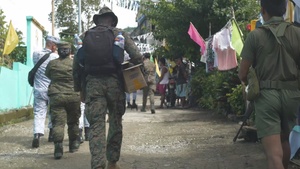 Balikatan 25: U.S., Philippines forces, provide aid to Barangay Dugui San Isidro, Virac, locals