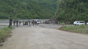 Balikatan 25: U.S., Philippines forces, setup medical supplies in Dugui San Isidro, Virac, Catanduanes