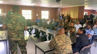 Caribbean Task Force brief  distinguished visitors during TRADEWINDS 25