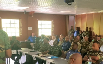 Caribbean Task Force brief  distinguished visitors during TRADEWINDS 25