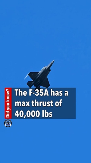 F-35A max thrust