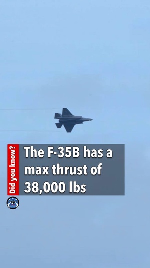 F-35B max thrust