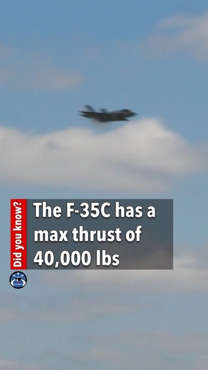 F-35C max thrust