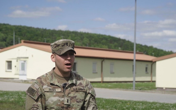 Interview on Shrike target identification software with 1st Lt. Dawson Yates, Fire Support Officer, 1st Armored Brigade Combat Team, 3rd Infantry Division during Combined Resolve 25-02