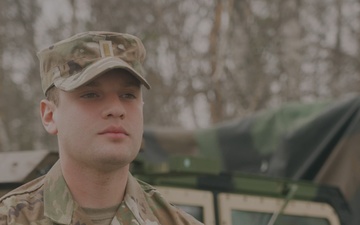 Maintenance control officer from 82nd ABN DIV conducts I’m a Defender interview