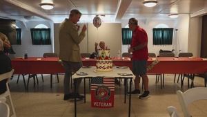 Iwo Jima Veteran celebrates 100th Birthday with Marines, Sailors, family aboard USS North Carolina