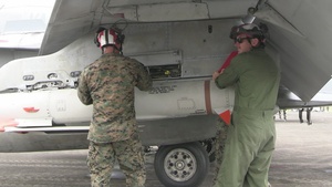 B-Roll: Balikatan 25: U.S. F/A-18 Hornets Take Flight