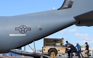 B-Roll:137th SOW Airmen load C-130J, departing from TRADEWINDS 25