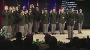 Stalwart Battalion Cadets take the Oath of Office