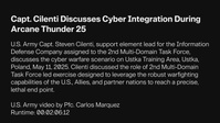 Capt. Cilenti Discusses Cyber Integration During Arcane Thunder 25