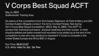 V Corps Best Squad ACFT