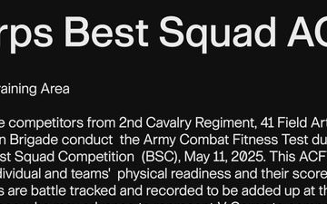 V Corps Best Squad ACFT