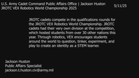 JROTC VEX Robotics World Championship B-Roll