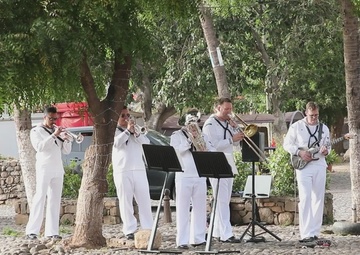 US Navy Band Performs Outdoor Concert During Obangame Express 2025
