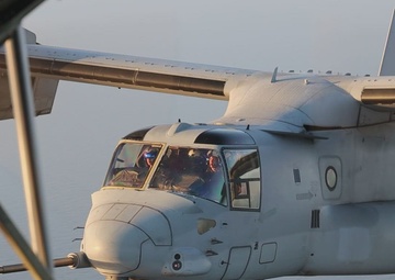 U.S. Marines with VMGR-252 conduct aerial refueling (B-roll)