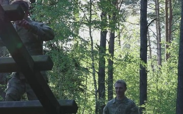 V Corps Best Squad Competition Day 2: Obstacle Course
