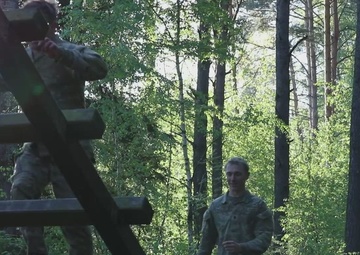 V Corps Best Squad Competition Day 2: Obstacle Course