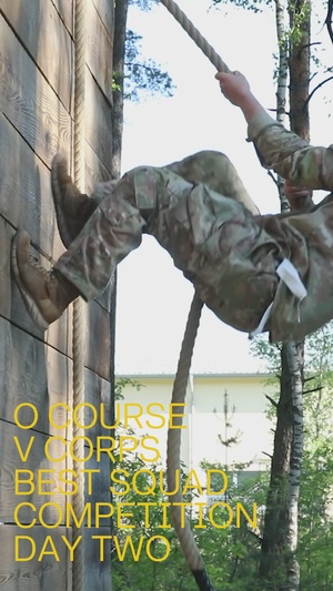 V Corps Best Squad Competition Day 2: Obstacle Course