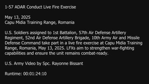 1-57 ADAR Conduct Live Fire Exercise