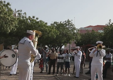 Navy Band Performs Outdoor Concert During Obangame Express 2025