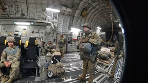 Paratrooper from 82nd ABN DIV takes part in integrated Joint Forcible Entry training during DEFENDER 25